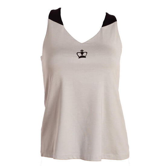 Femme Padel Tennis T-Shirt Léger Confortable Respirant Rodas Gris
