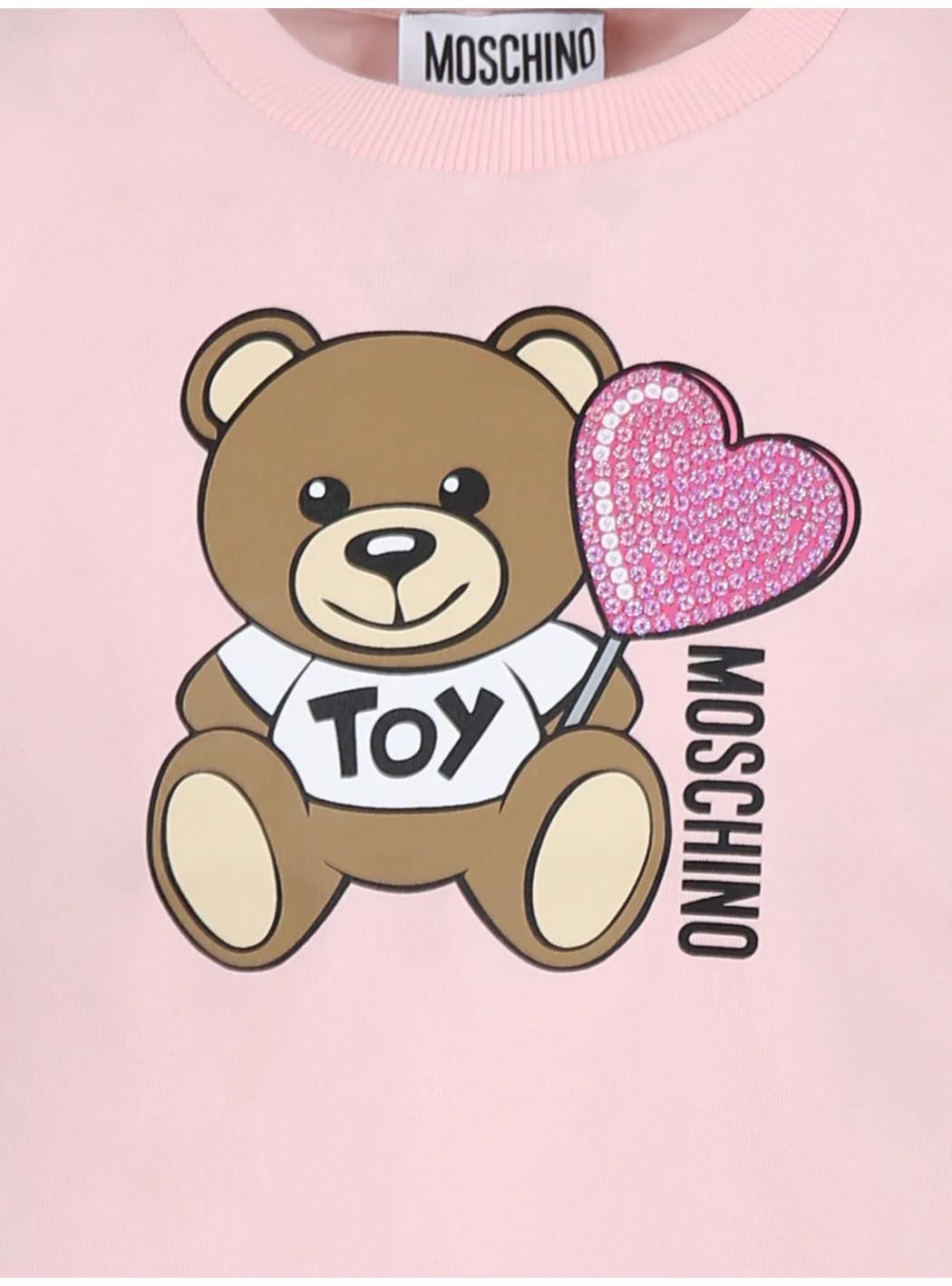T-shirt menina moschino rosa 4/4