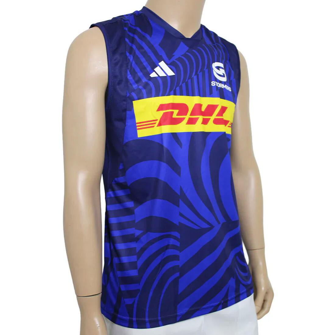 Canotta da Allenamento Adidas Stormers Blu e Blu Navy 4/4