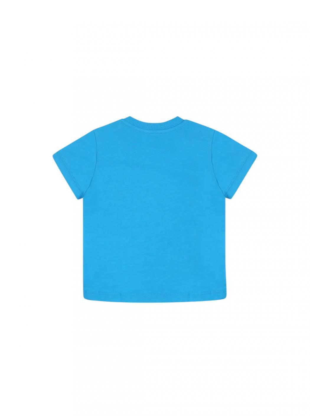 T-shirt menino moschino turchese 3/4