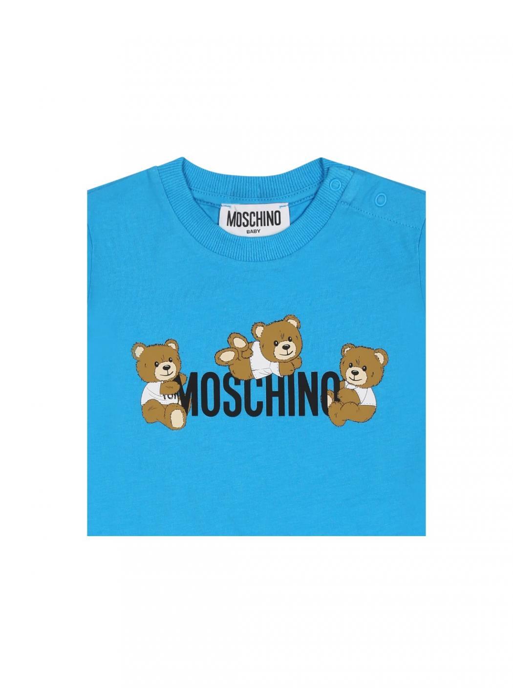 T-shirt menino moschino turchese 4/4