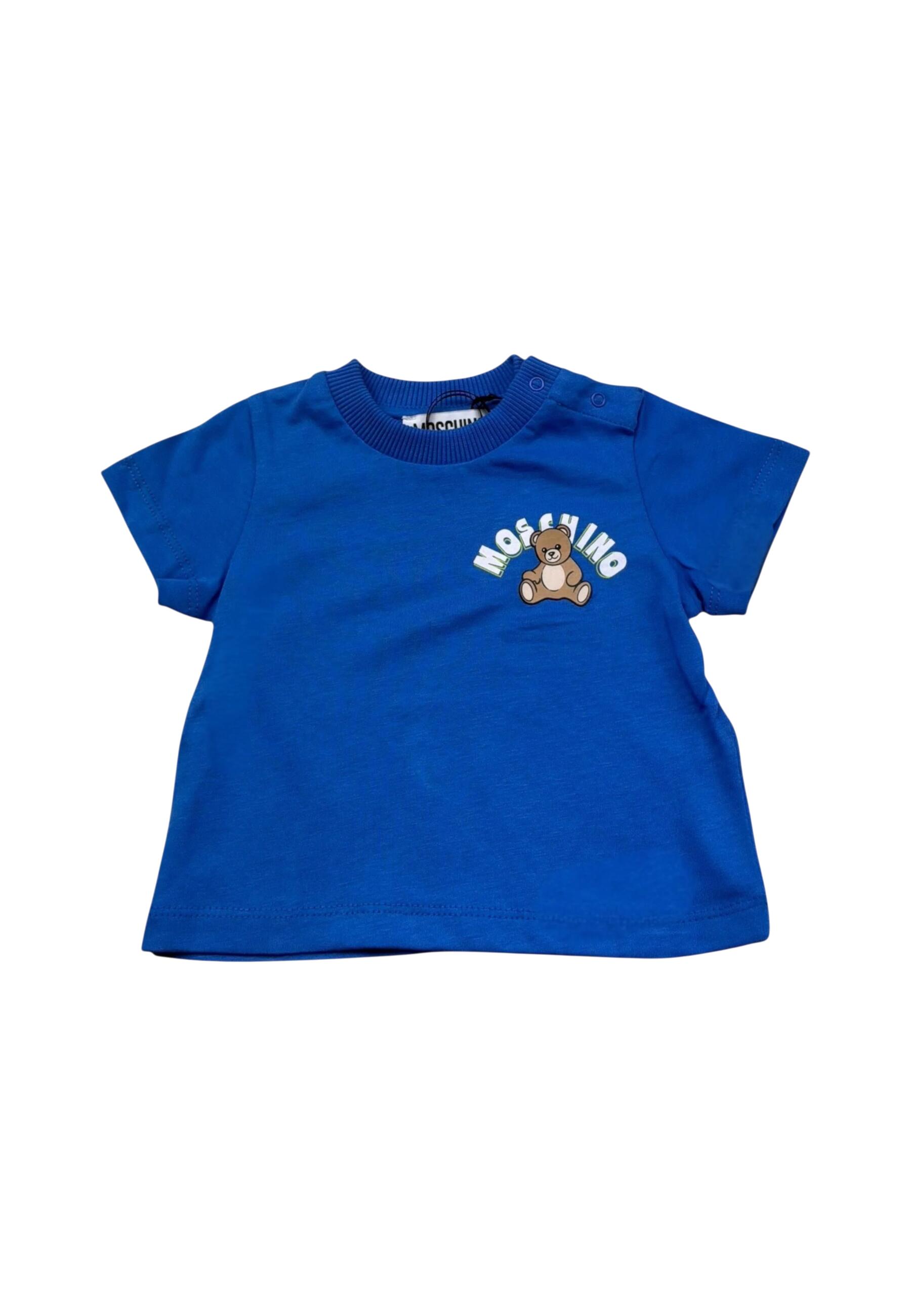 T-shirt jongens Moschino azzurro 2/4
