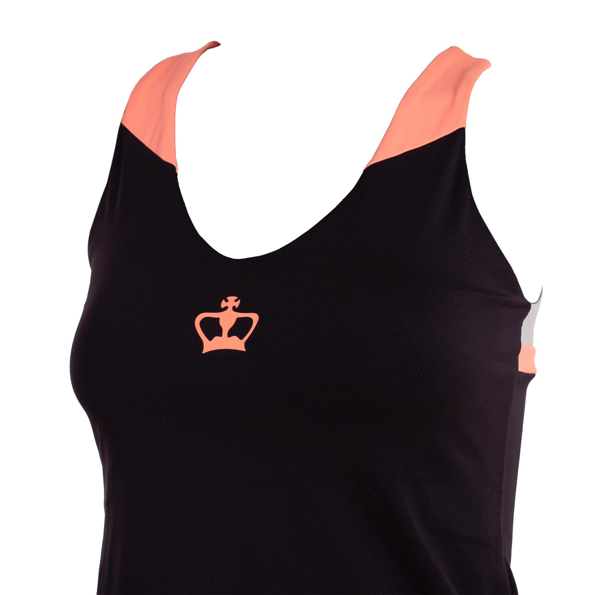 Femme Padel Tennis T-Shirt Léger Respirant Ouverture Dos Naxos Noir 2/5