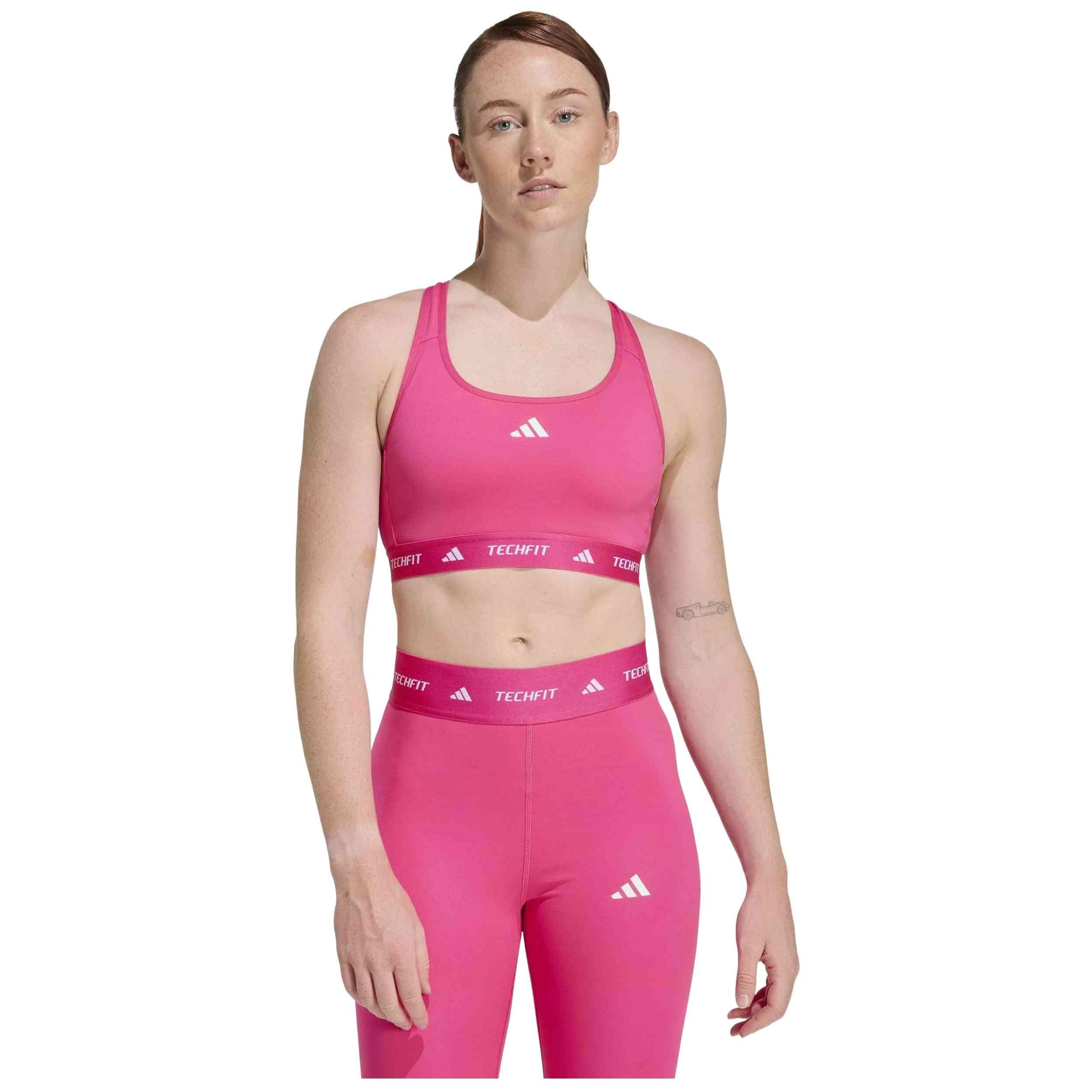 Top Adidas modèle Sujetador adidas TECHFIT rosa pour femmes 3/5