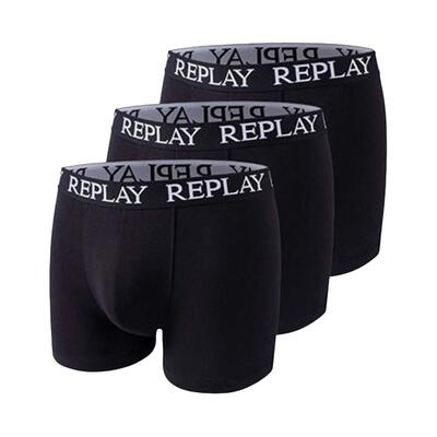 Heren boxershort met gestikt gulpdetail logo (set van 3) (zwart/grijs/turkoois)