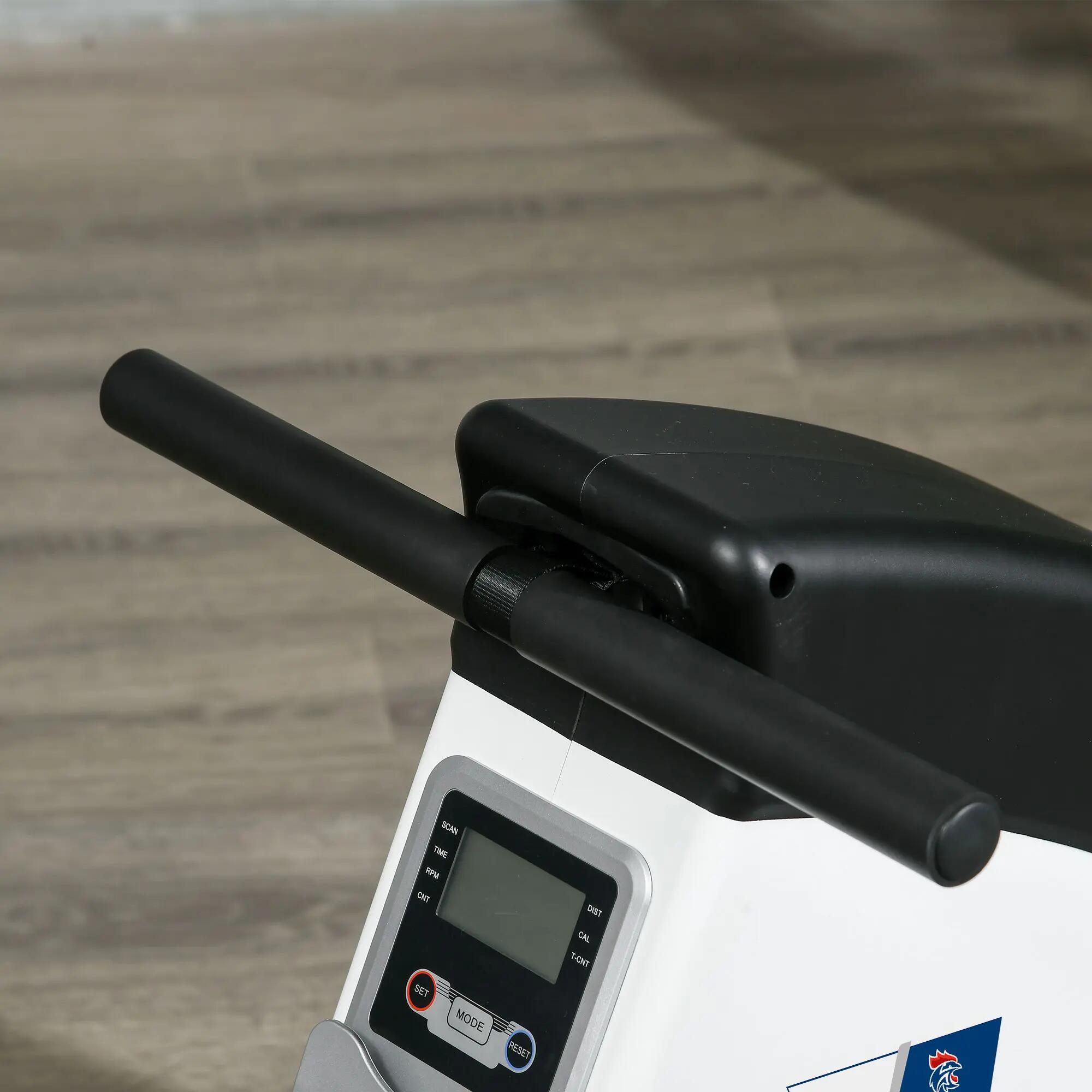Rameur d'appartement magnétique pliable - Aosom.fr x FFHandball - noir blanc 5/5