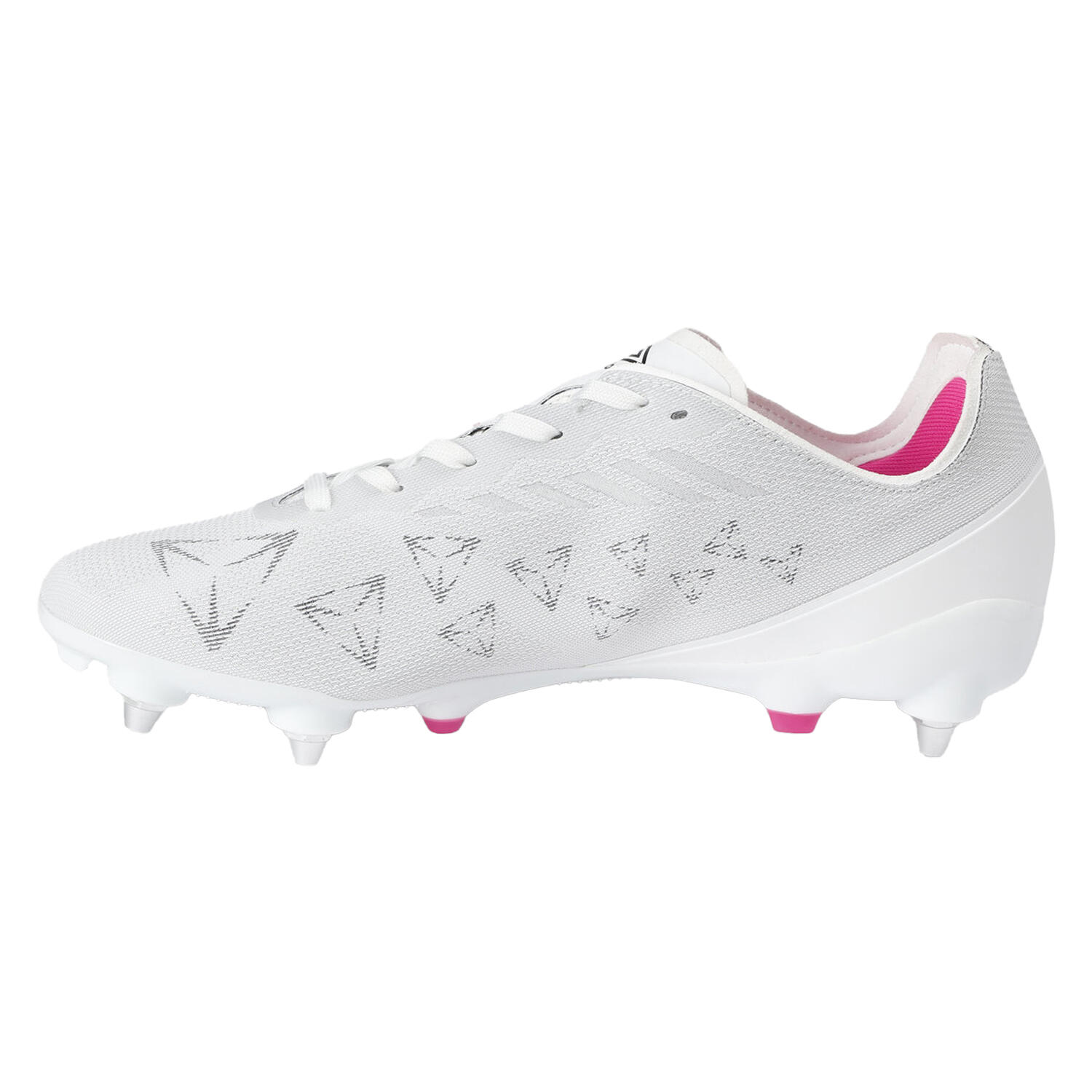 Mens Velocita Decima Pro Soft Ground Football Boots (White/Black/Pink Glow) 2/4