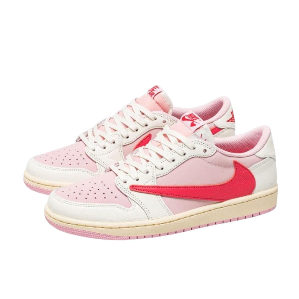 Zapatillas  1 Retro Low OG SP Travis Scott Sail Tropical Pink 3/5