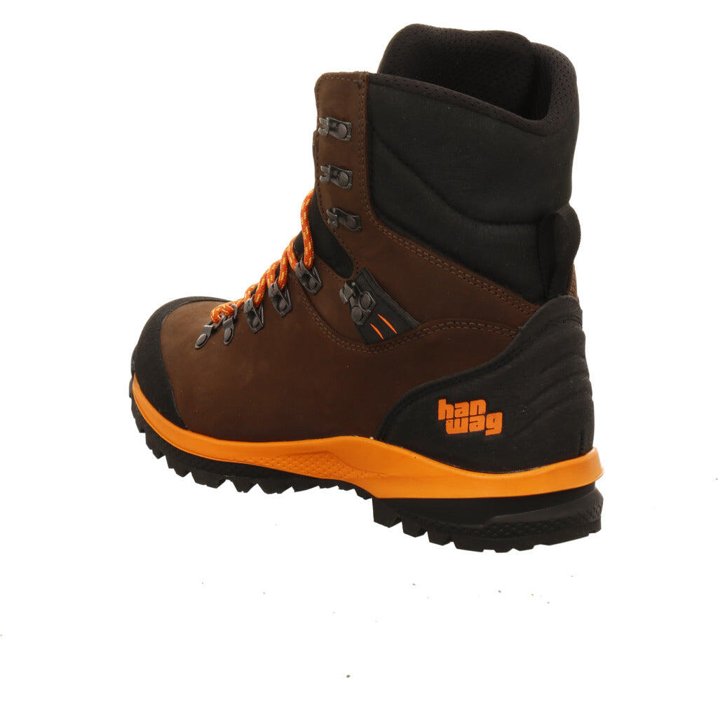 Hanwag Herren Kalixfors Mid SF Extra GTX Wanderschuh Nubukleder in braun 4/5