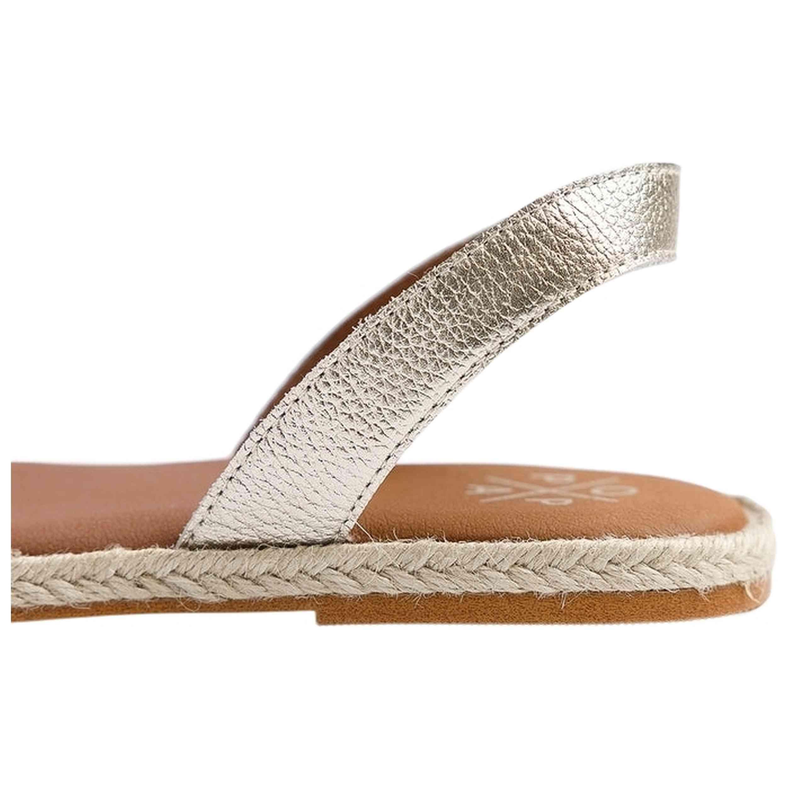Sandales Popa modèle JUNCAL FLECOS ORO pour femmes 3/5