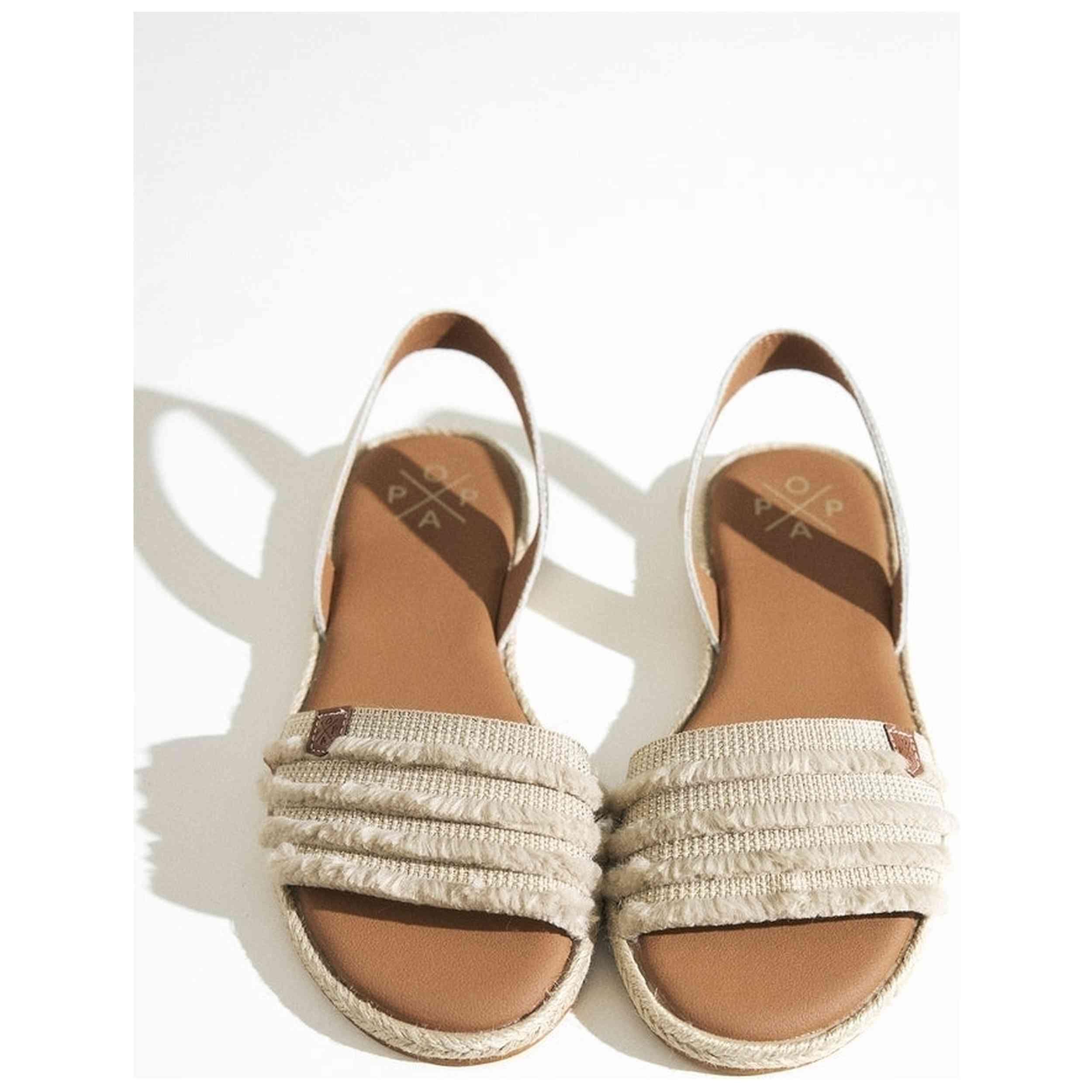 Sandales Popa modèle JUNCAL FLECOS ORO pour femmes 4/5