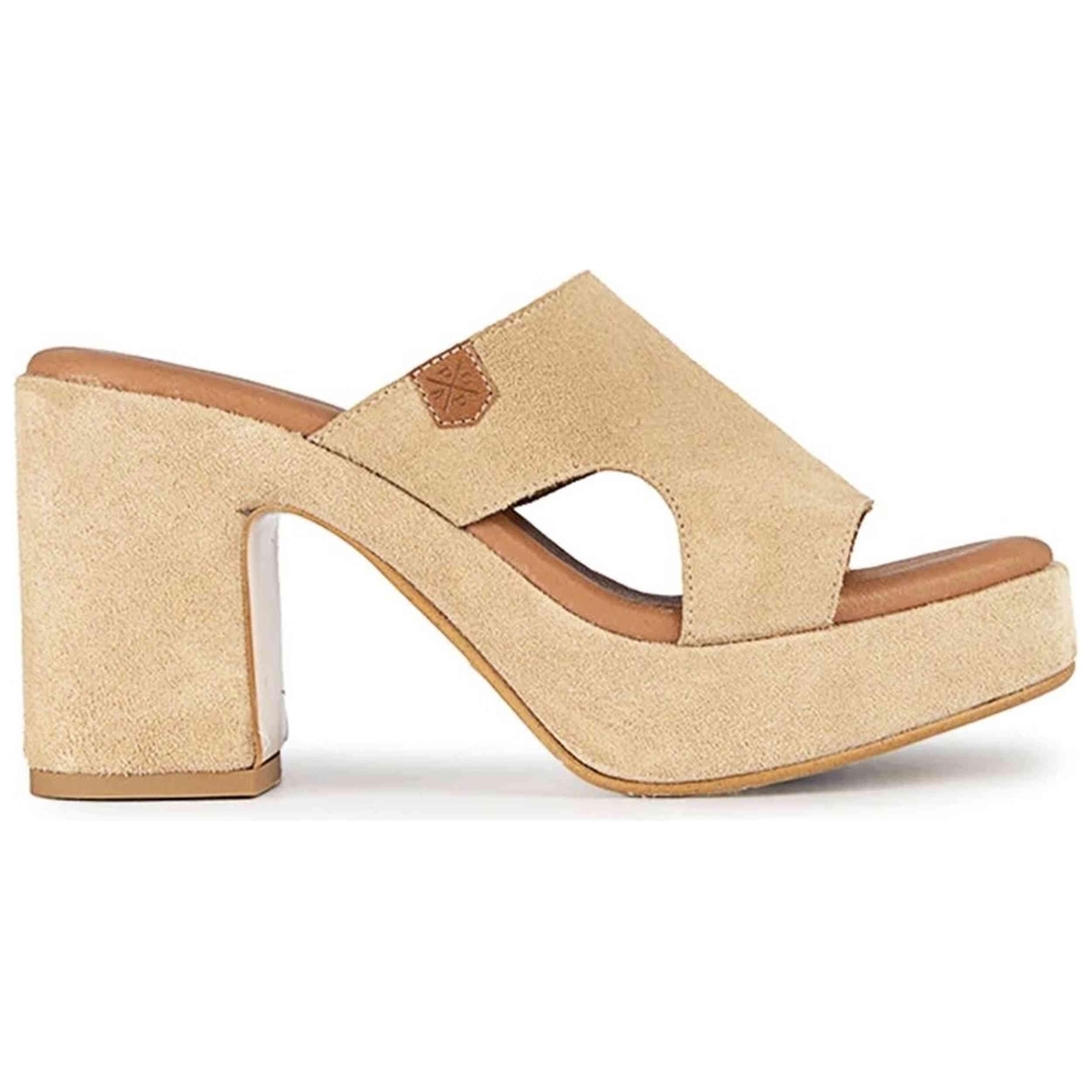 Sandales Popa modèle 021 PADAWAN SERRAJE BEIG SERRAJE CT27802010 SOF pour femmes 2/4