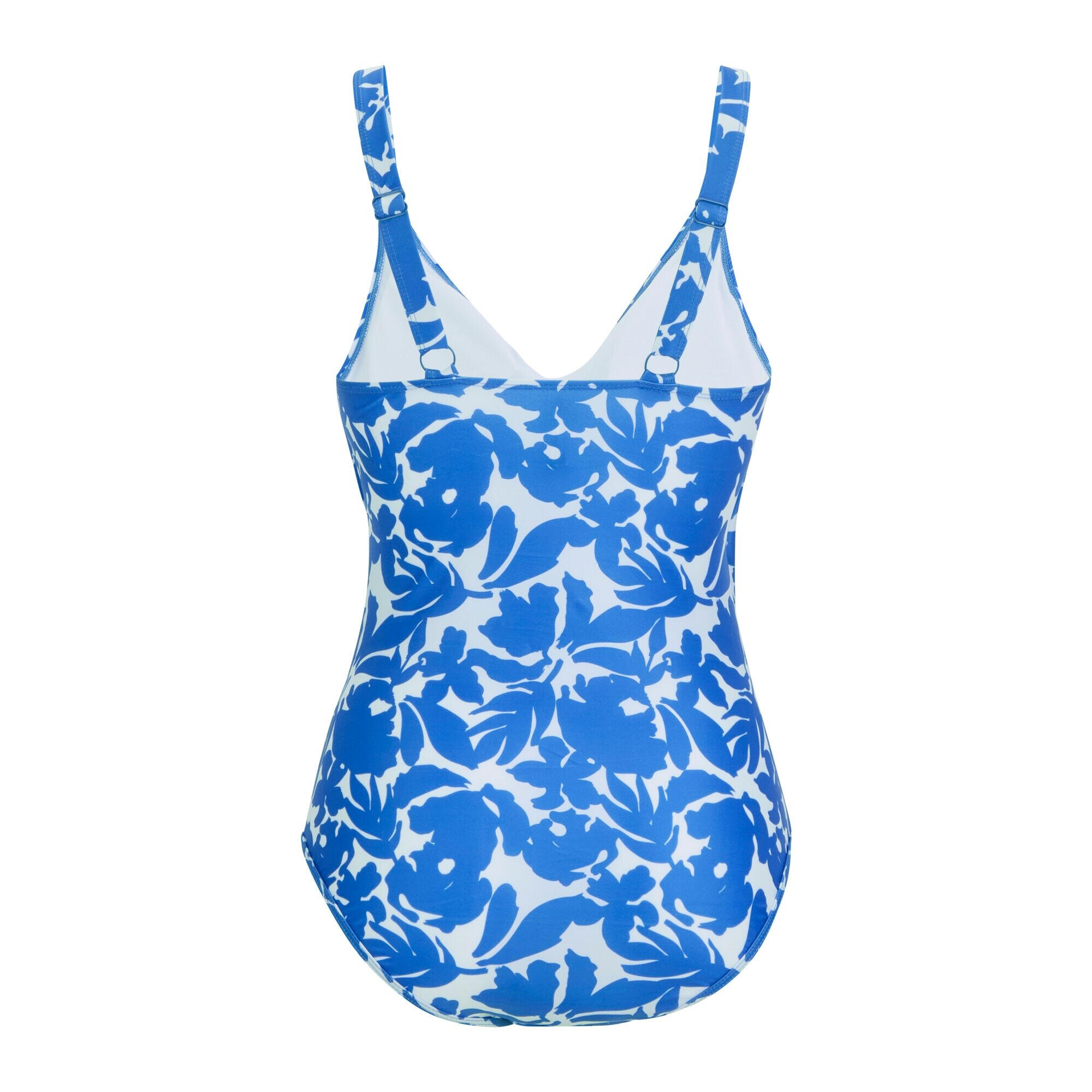Maillot De Bain 1 Pièce Motif/style Floral BAYLENNE Femme (Bleu) 2/5