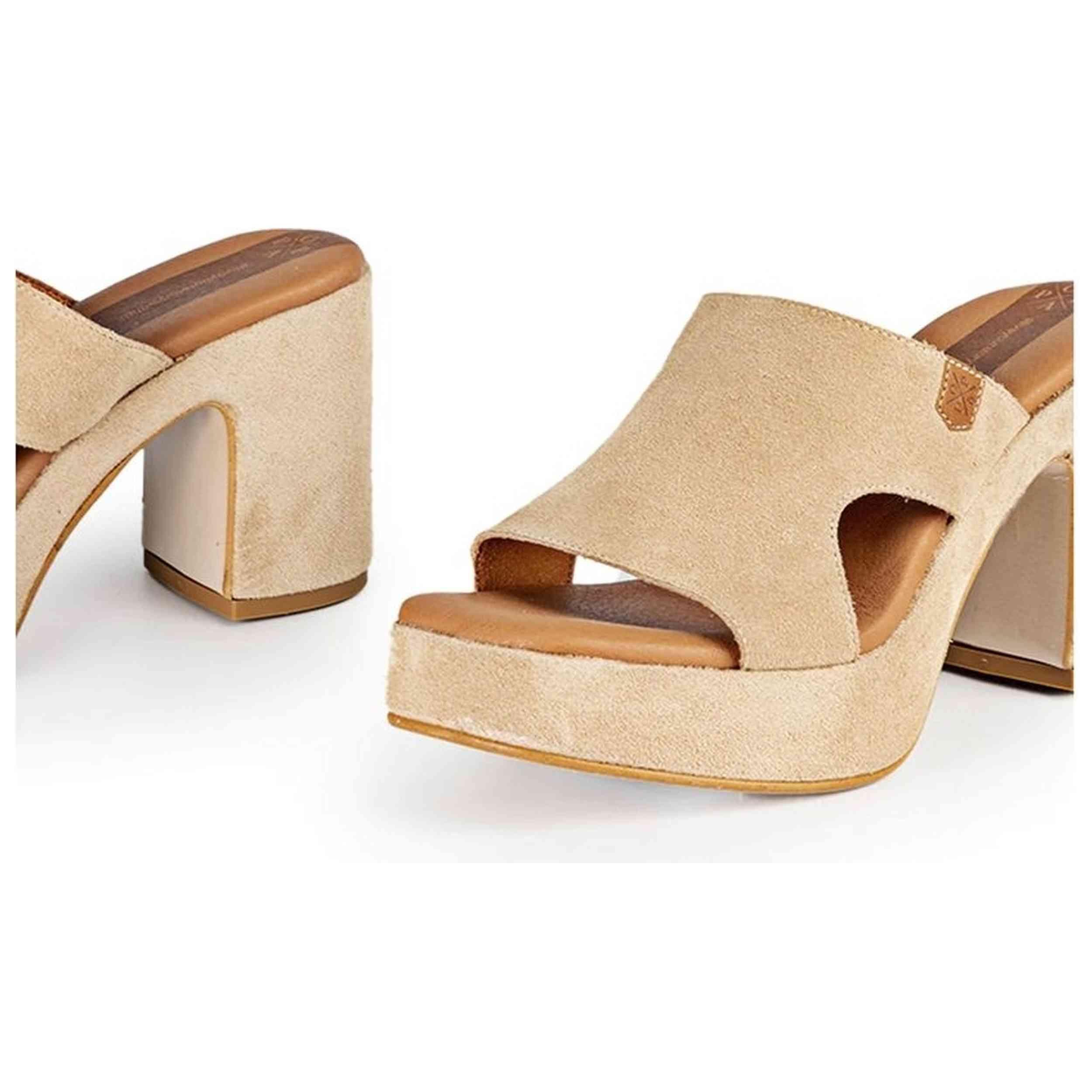 Sandales Popa modèle 021 PADAWAN SERRAJE BEIG SERRAJE CT27802010 SOF pour femmes 4/4