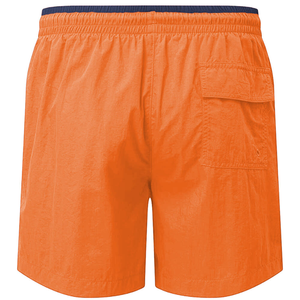 Short De Bain Élastiqué Homme (Orange / Bleu Marine) 2/2