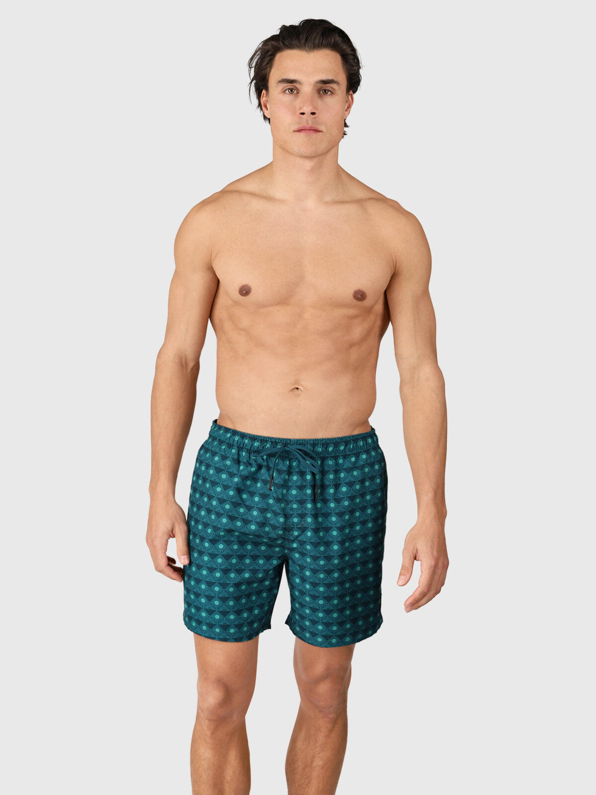Cester-Mini Heren Swim Shorts Watersport 4-Way Stretch Fast drying Fuel Green 4/6