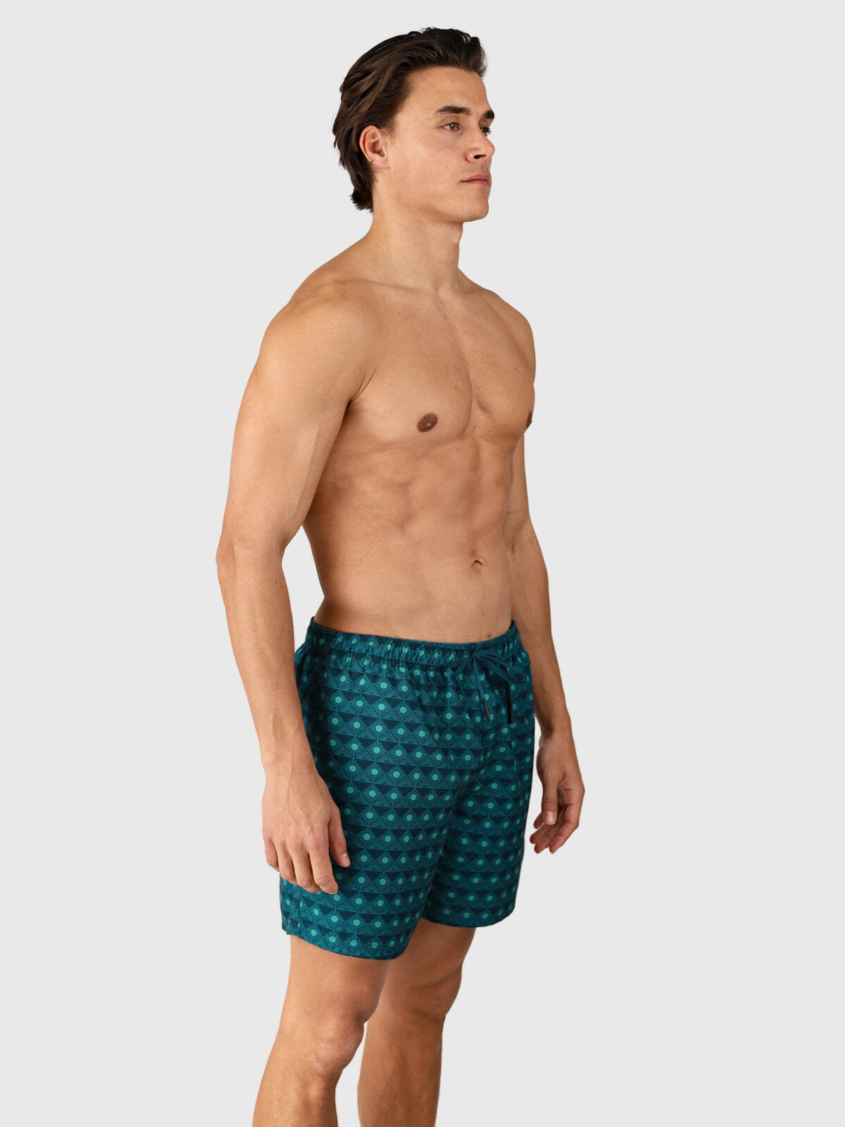 Cester-Mini Heren Swim Shorts Watersport 4-Way Stretch Fast drying Fuel Green 5/6