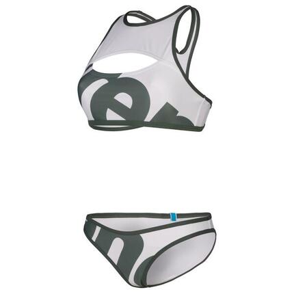 ARENA W Arena Logo Brassiere Bikini Racer Back - sage multi/white/sage