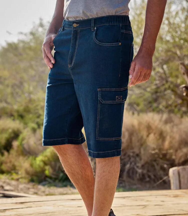 Lot de 2 Bermudas Cargo Denim Stretch  5/6