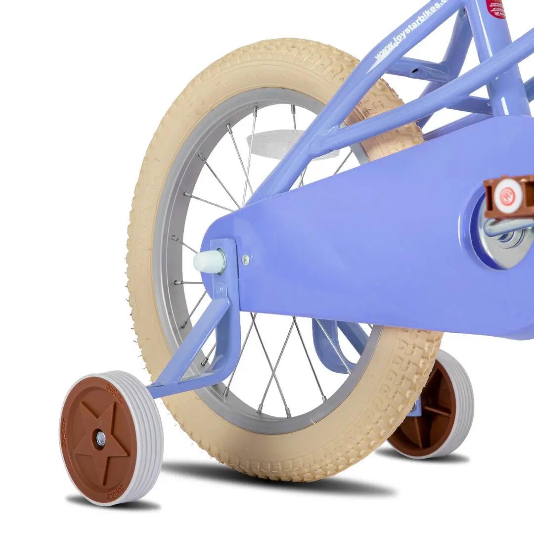 Niña bici bicicleta infantil 12" ruedas auxiliares+cesta, para niñas 3-4 años 6/6