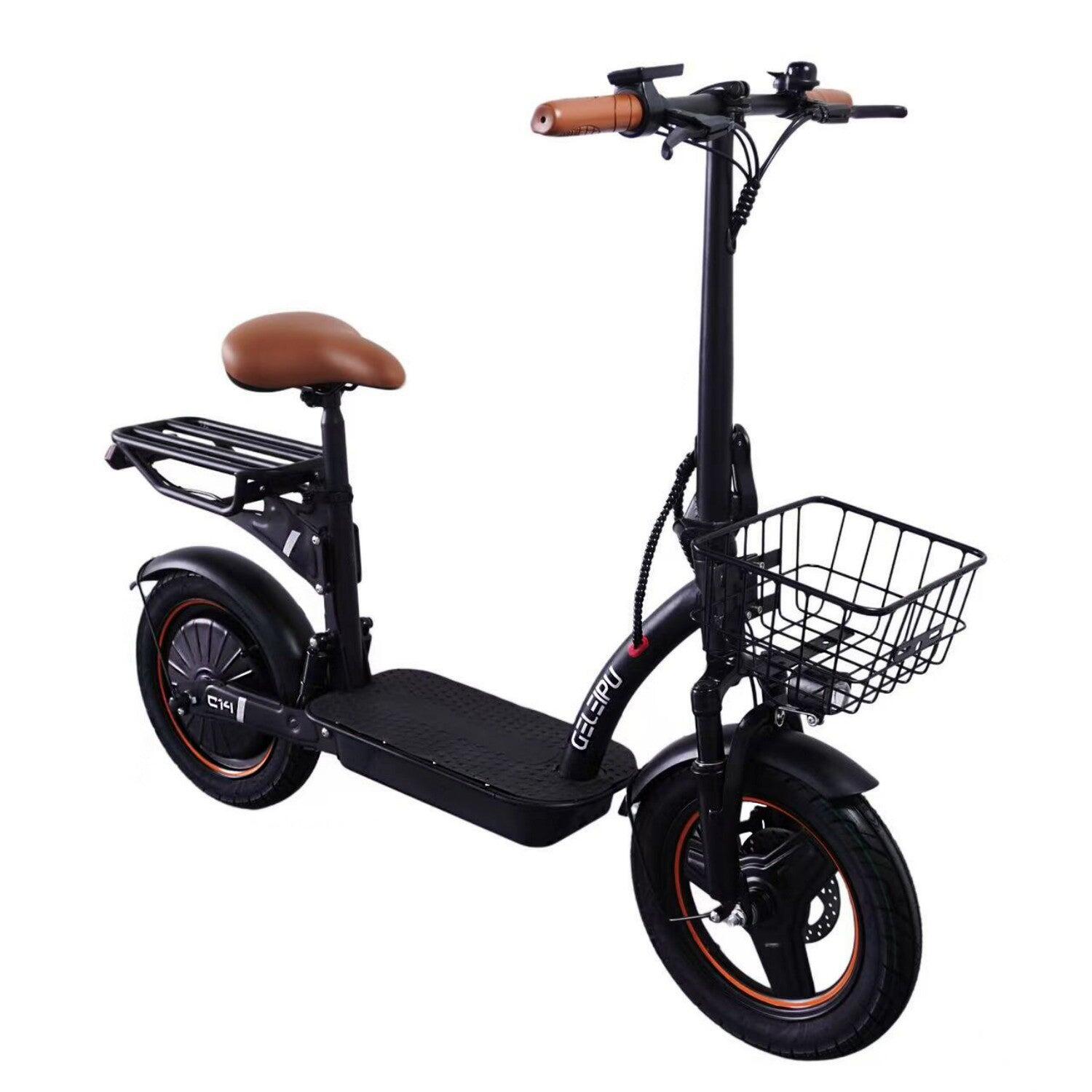 Monopattino Elettrico GELEIPU C14 500W 48V17.5Ah 14" Nero 3/5