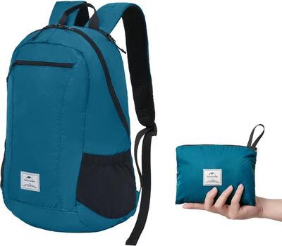 Yunyan ultralichte opvouwbare rugzak 25l blauw
