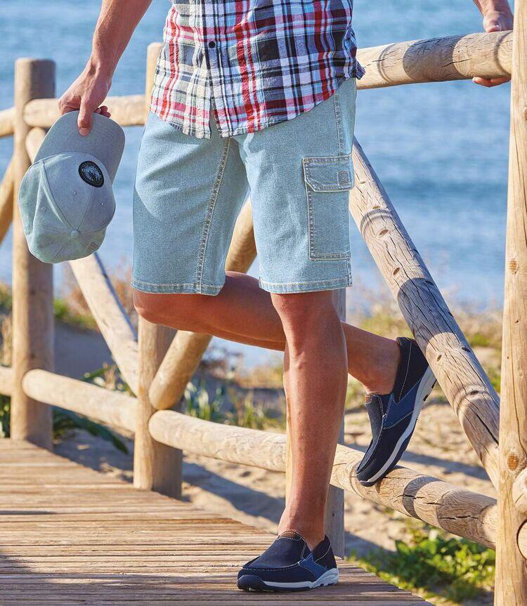 Bermuda Cargo en Jean Stretch 2/2