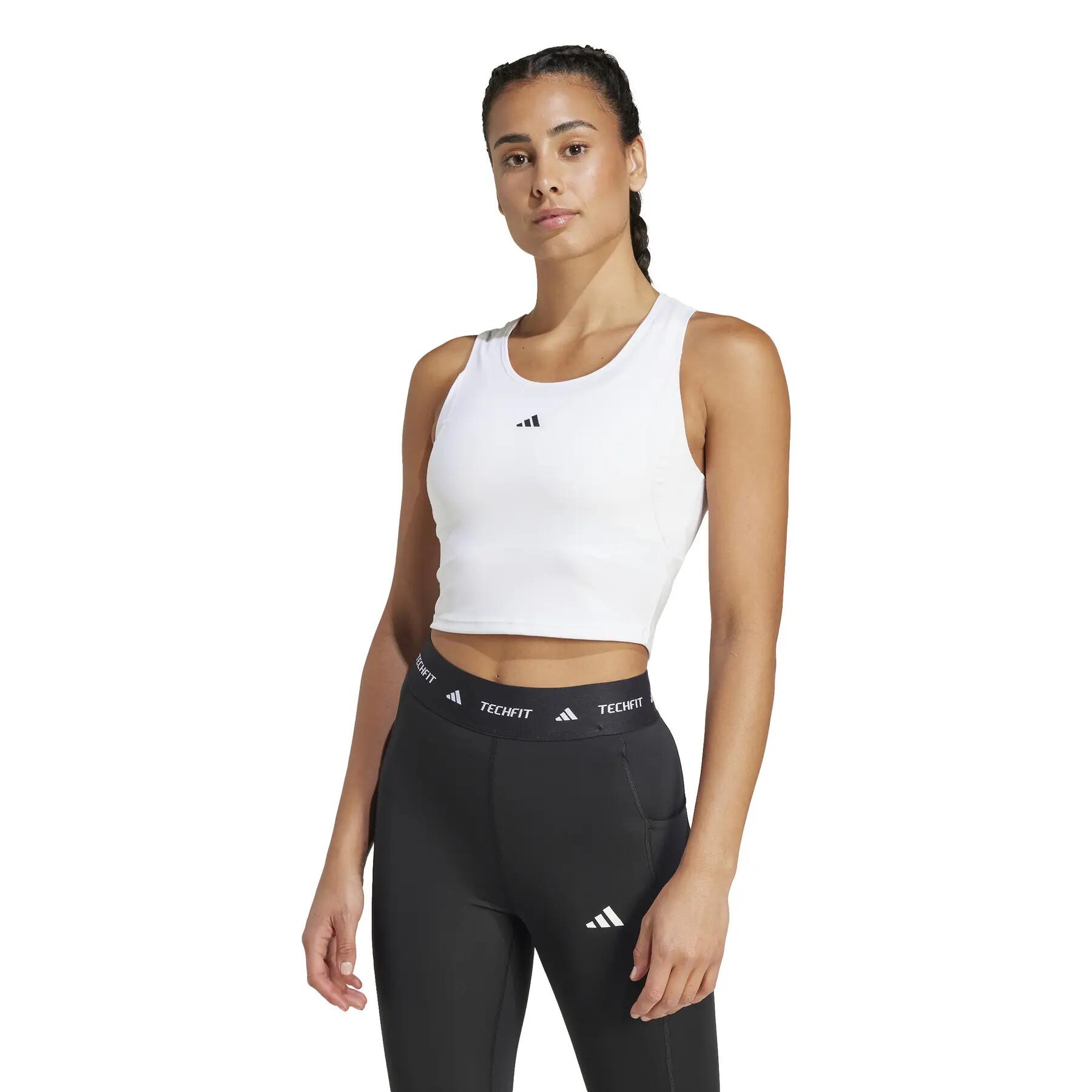 Débardeur crop femme adidas Techfit 2/7