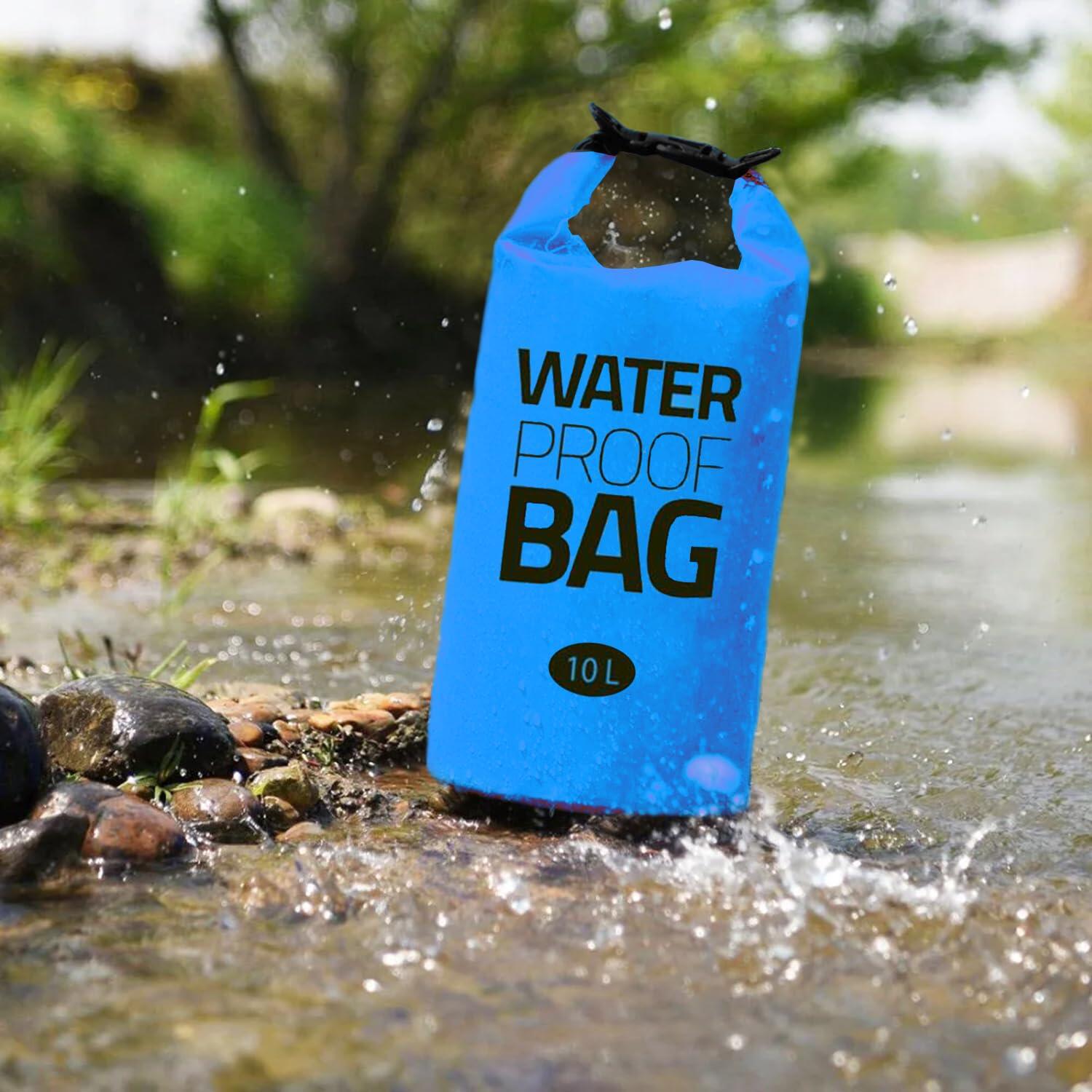 Dry Bag Impermeabile - Duffel Bag - Borsa Impermeabile - 10 litri - Blu 6/7
