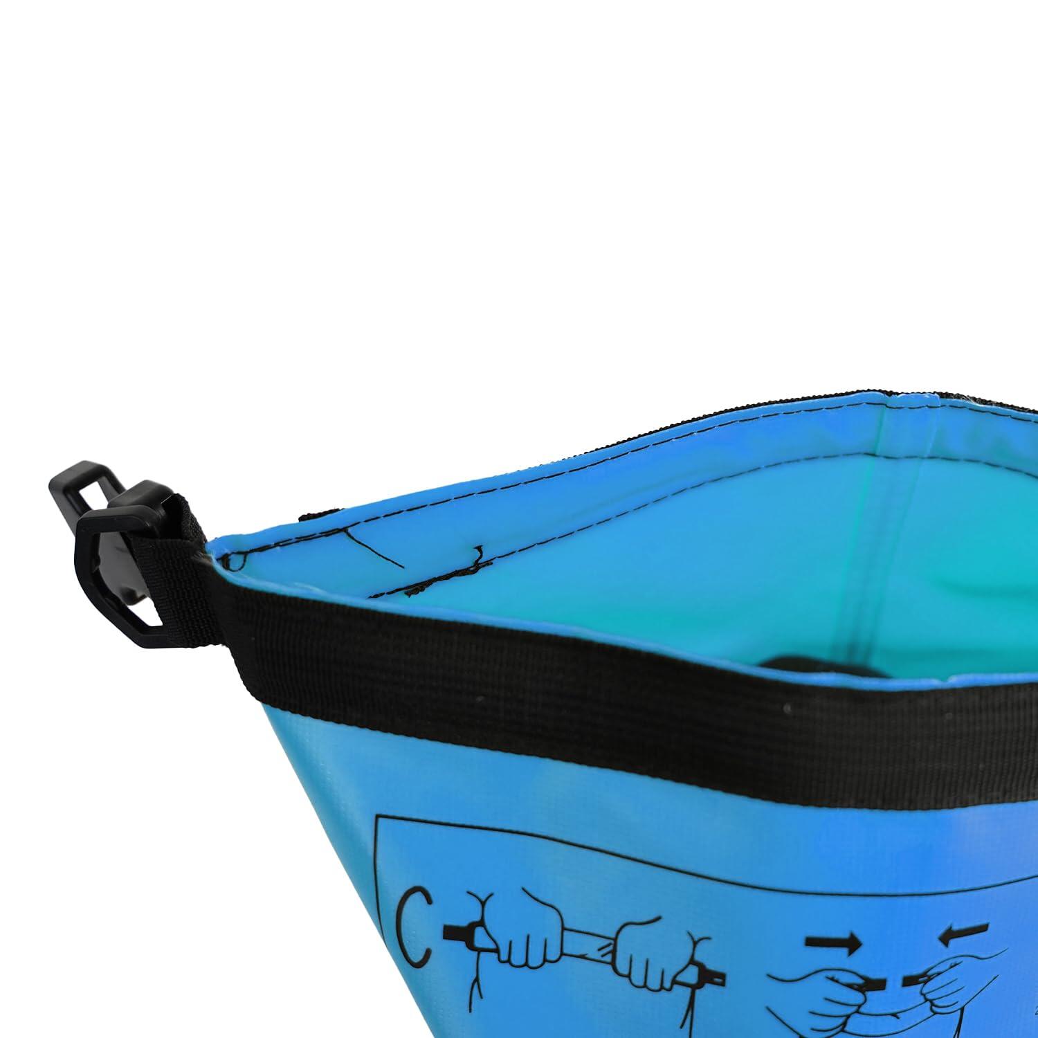 Dry Bag Impermeabile - Duffel Bag - Borsa Impermeabile - 10 litri - Blu 4/7