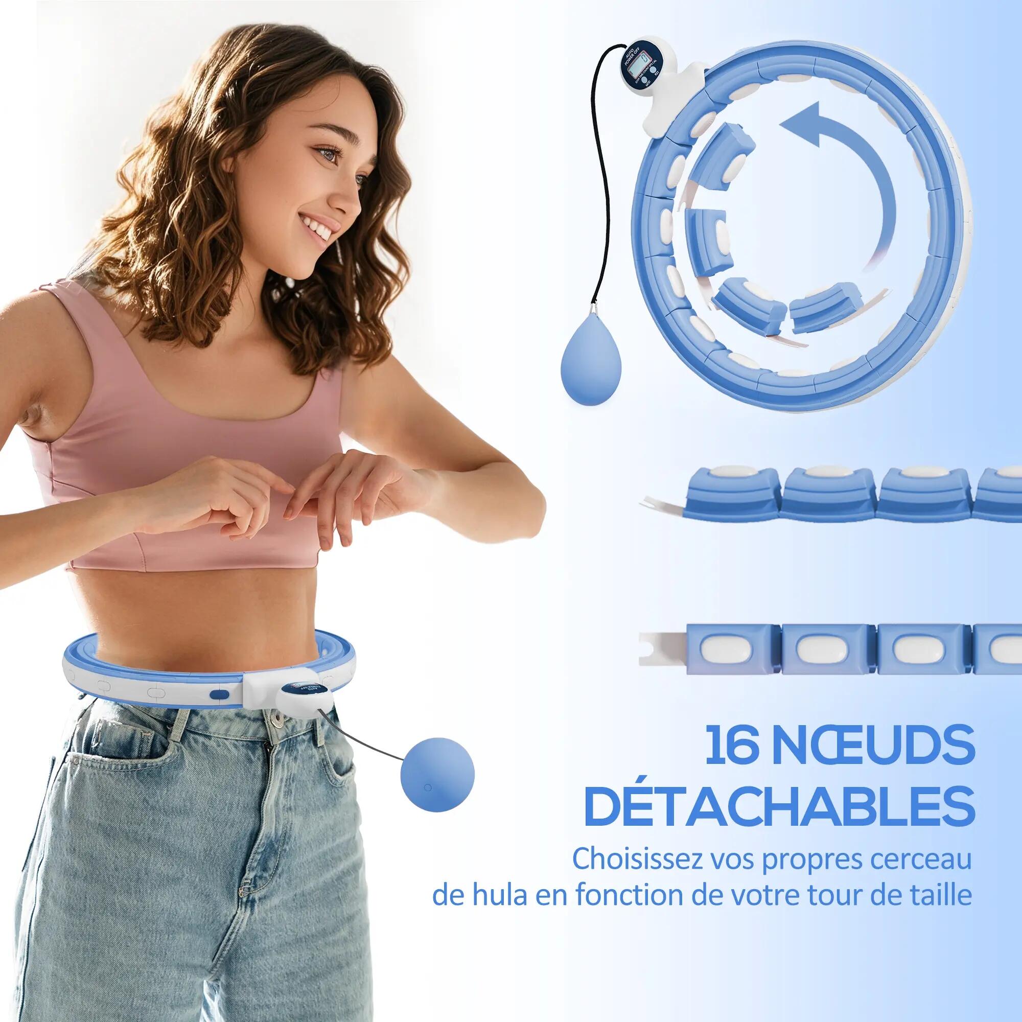 Hula Hoop fitness réglable dia. 76-113 cm - picots massage 5/5