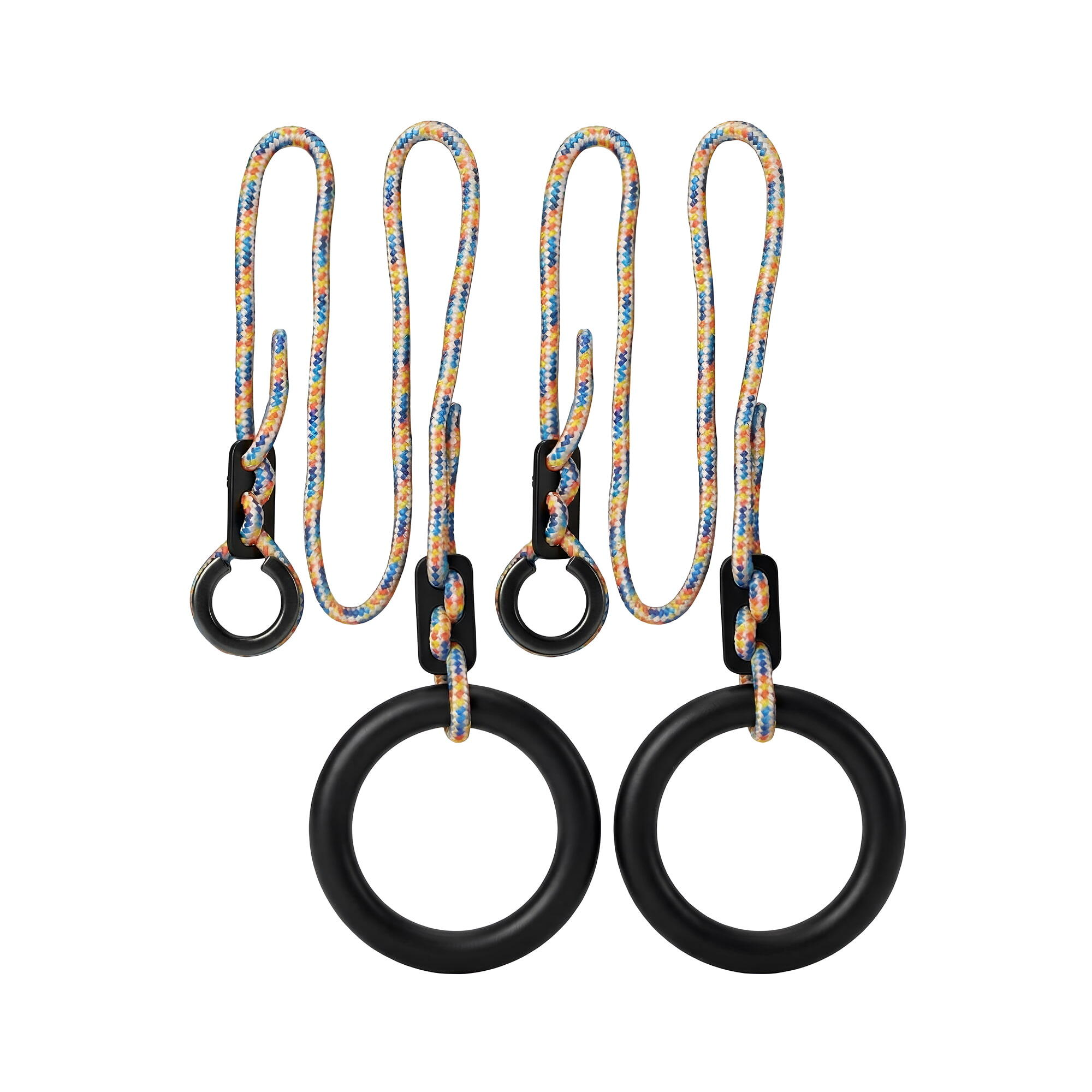 Unisex de gimnastică rotunde suspendate cu frânghii 150cm 16cm Classic Negru