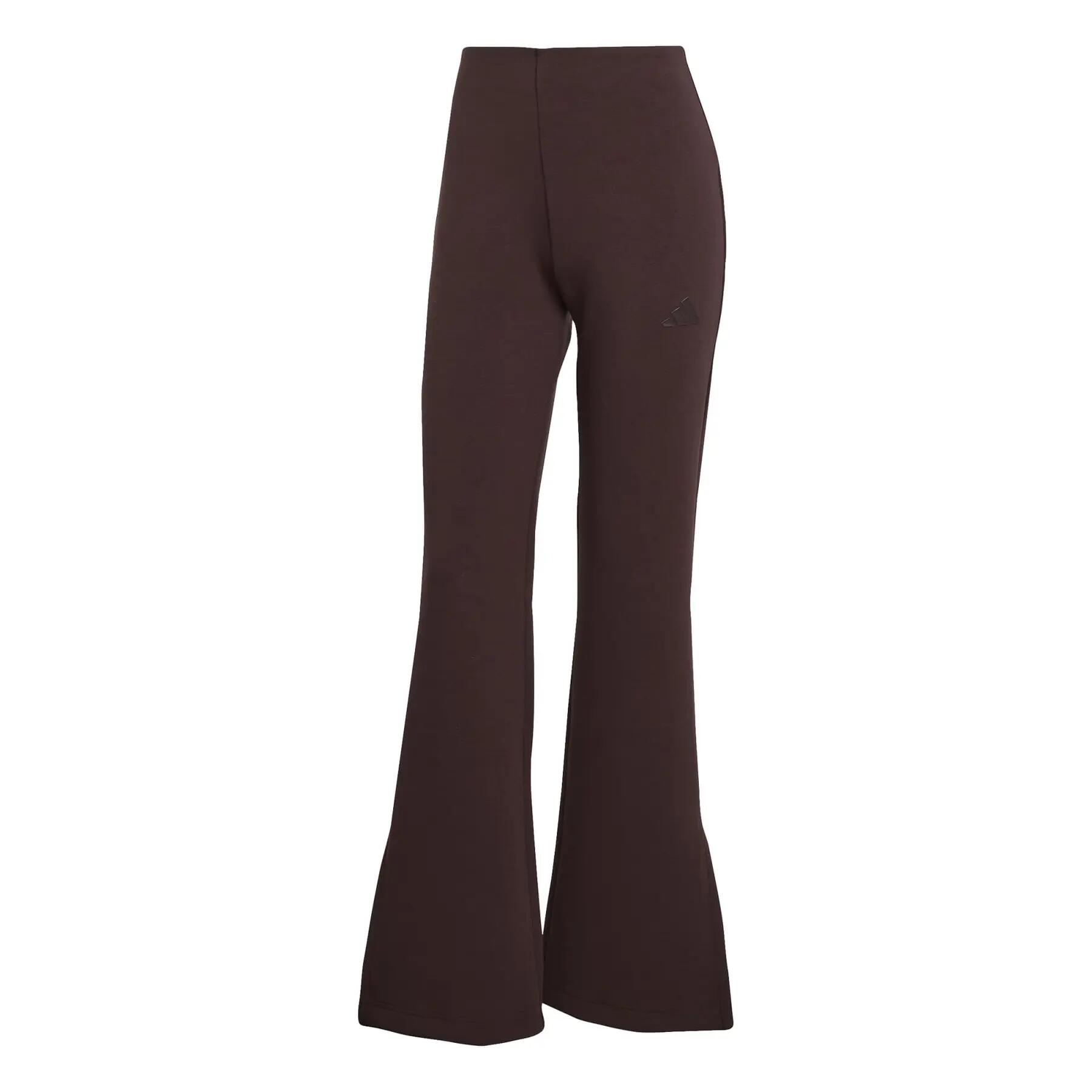 Rozkloszowane spodnie damskie adidas Soft Lux