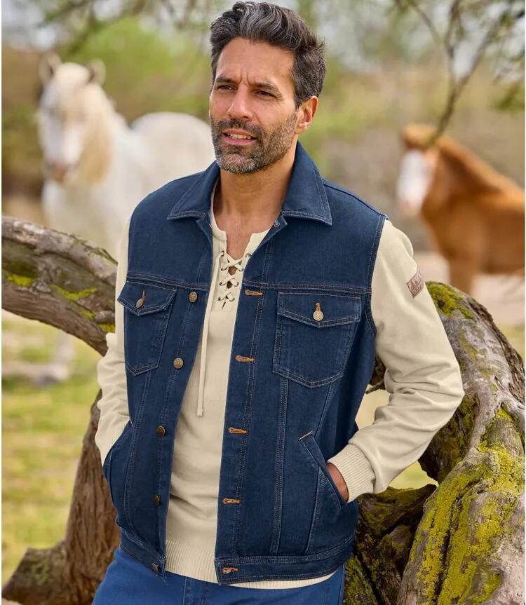 Veste Denim Sans Manches  3/7