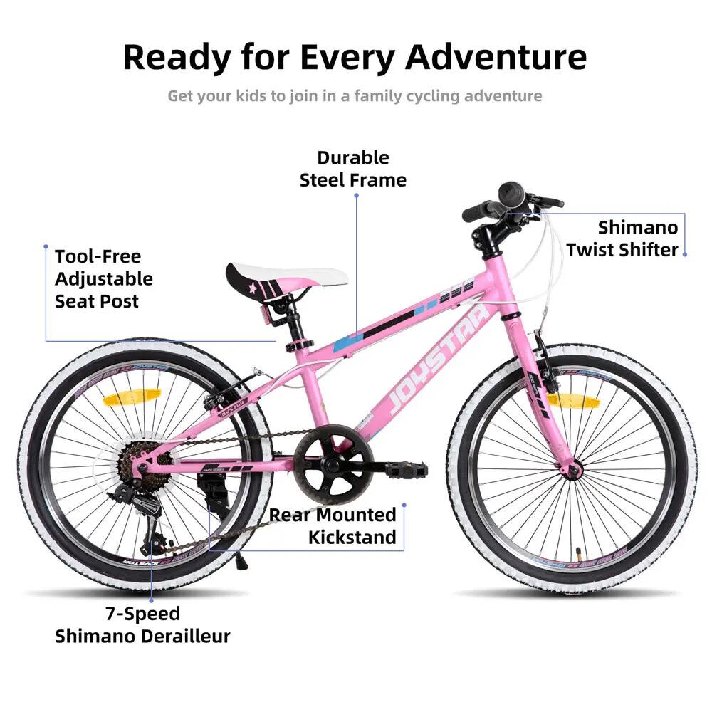 Niña bici MTB 24" bastidor acero+7 velocidades+caballete,9-12a 2/6