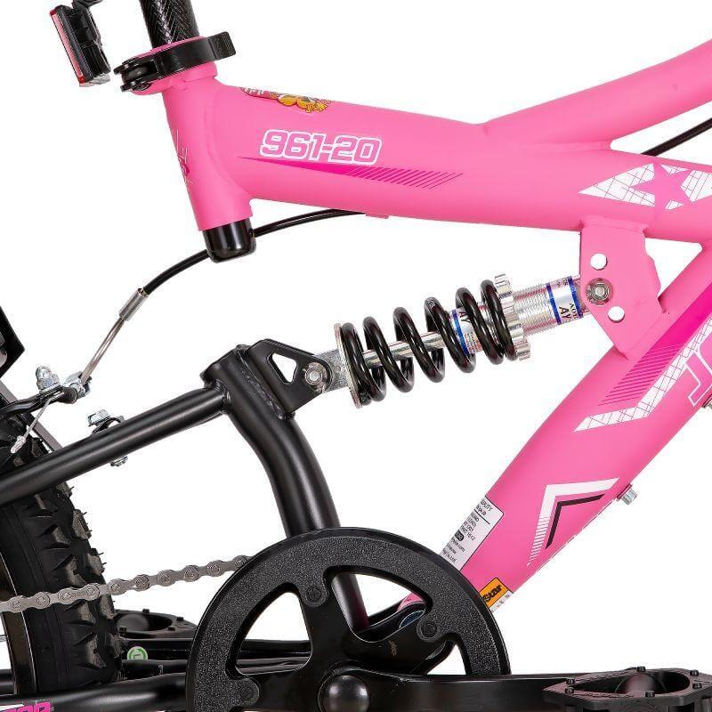 Garçon&fille vélo VTT 20" double suspension+cadre acier,6-10a 4/5