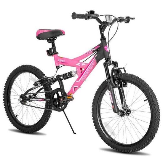 Garçon&fille vélo VTT 20" double suspension+cadre acier,6-10a