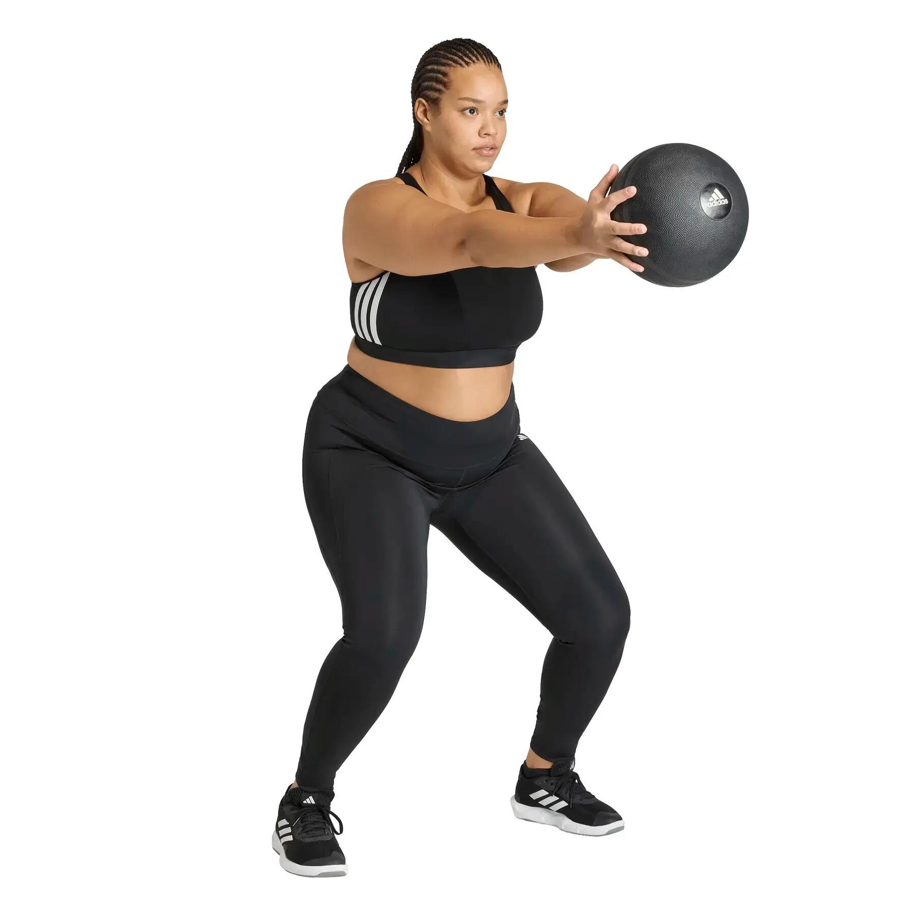 Sujetador de mujer adidas Essentials Workout 3-Stripes 3/4