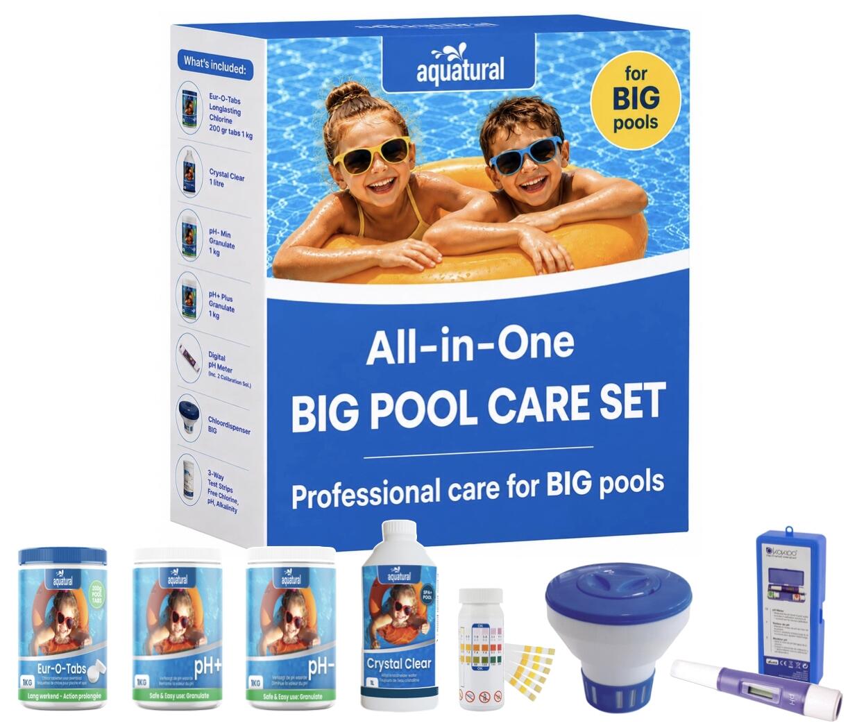 Aquatural All-in-One BIG Pool Care Set - voor grote zwembaden 3/5
