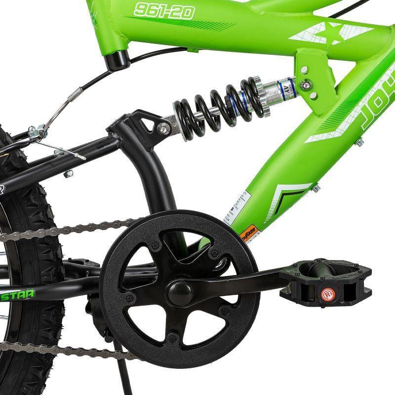 Garçon&fille vélo VTT 20" double suspension+cadre acier,6-10a 3/4