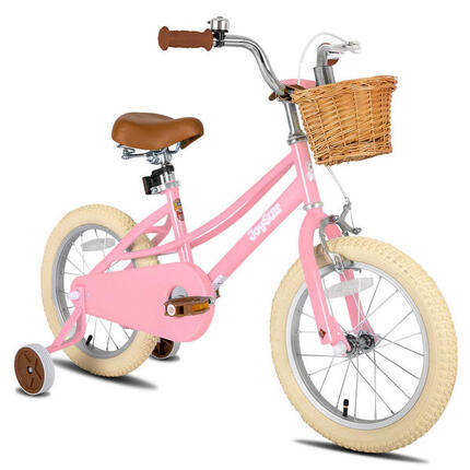 Meisjes kinderfiets 20 inch 6-10 jaar met zijwieltjes mandje