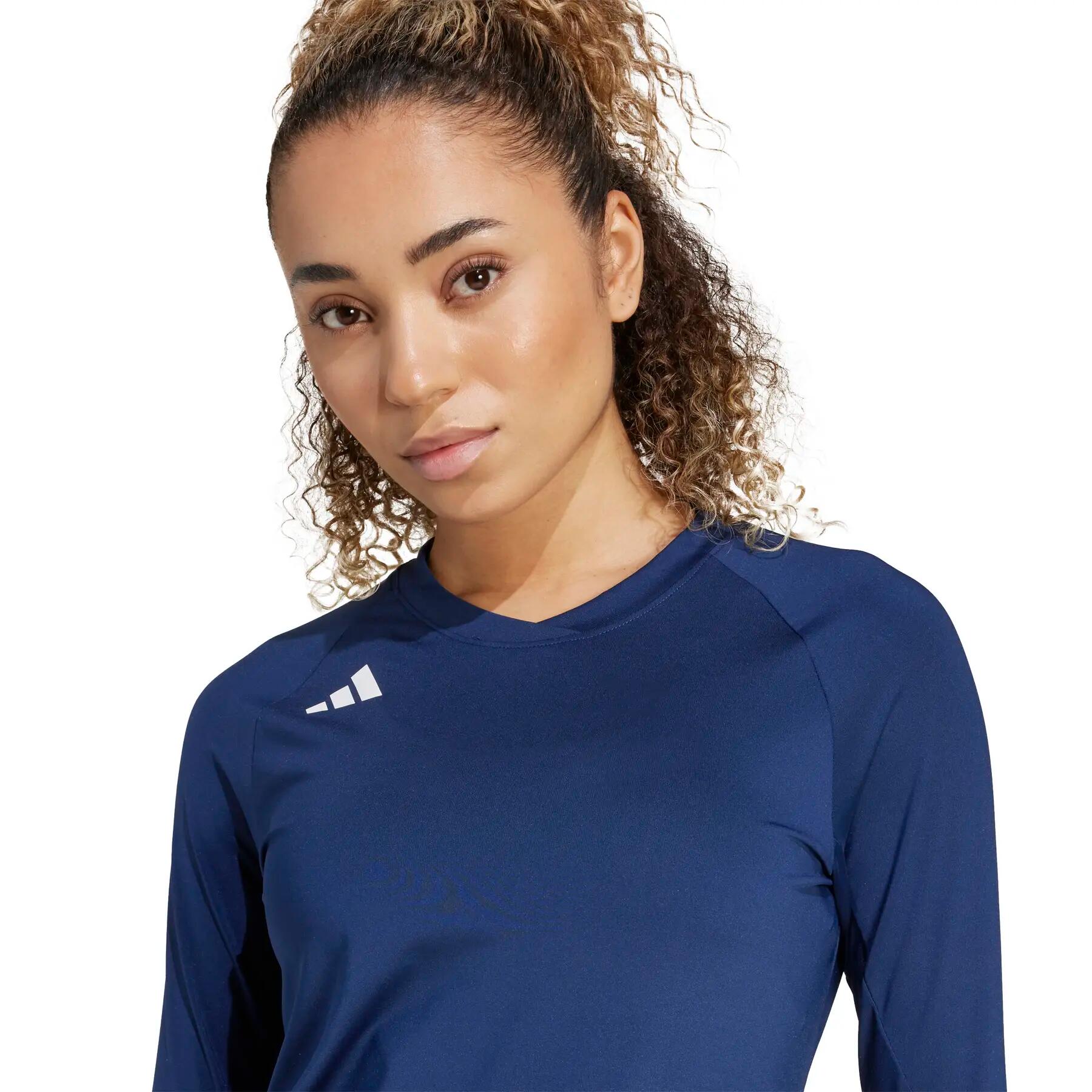 Camisola de manga comprida feminina adidas Hilo 5/6