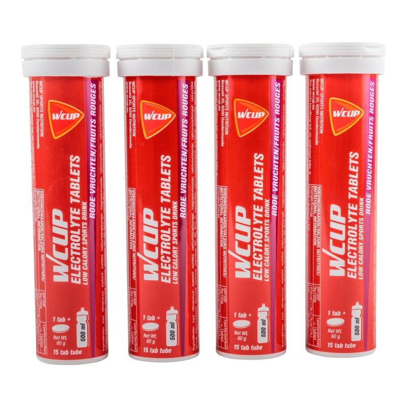 ELECTROLYTE TABLETS RODE VRUCHTEN (4 stuks)