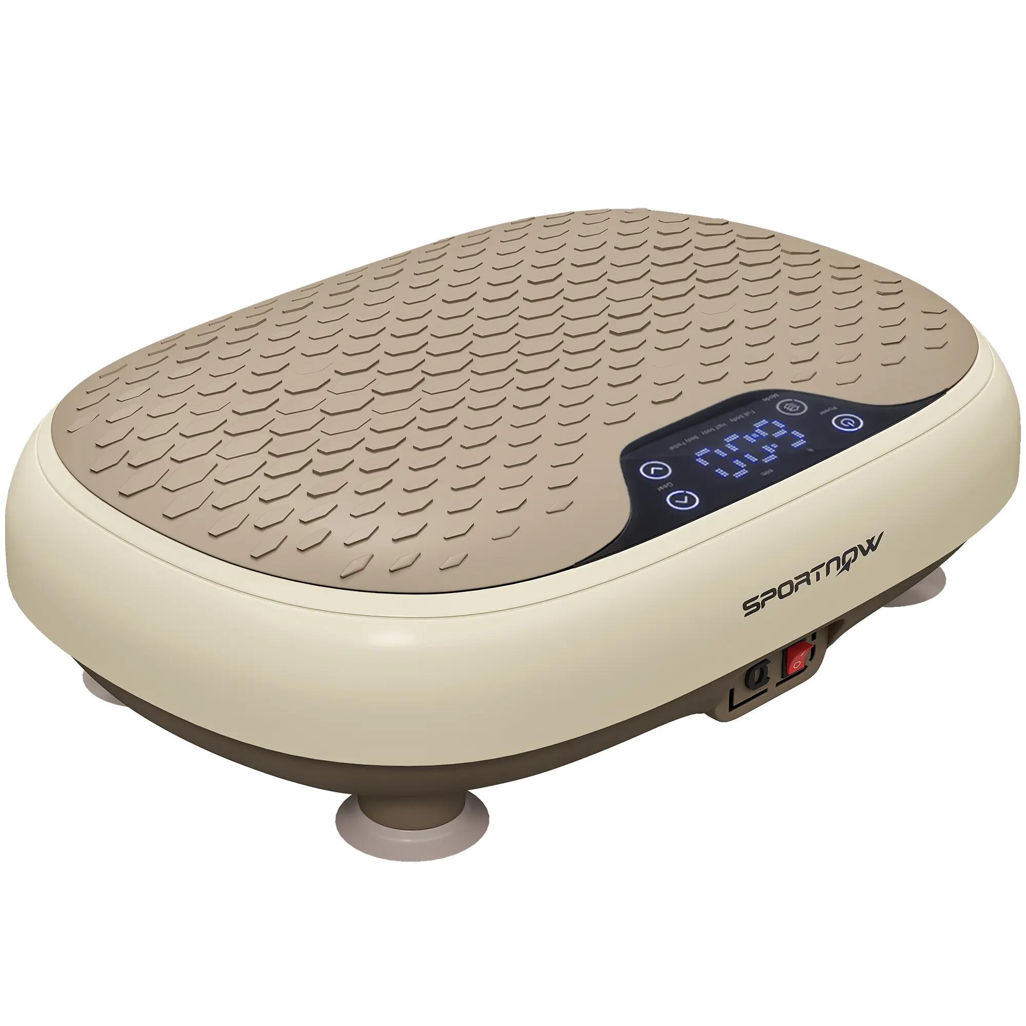 Plateforme vibrante oscillante écran LED télécommande beige 5/5