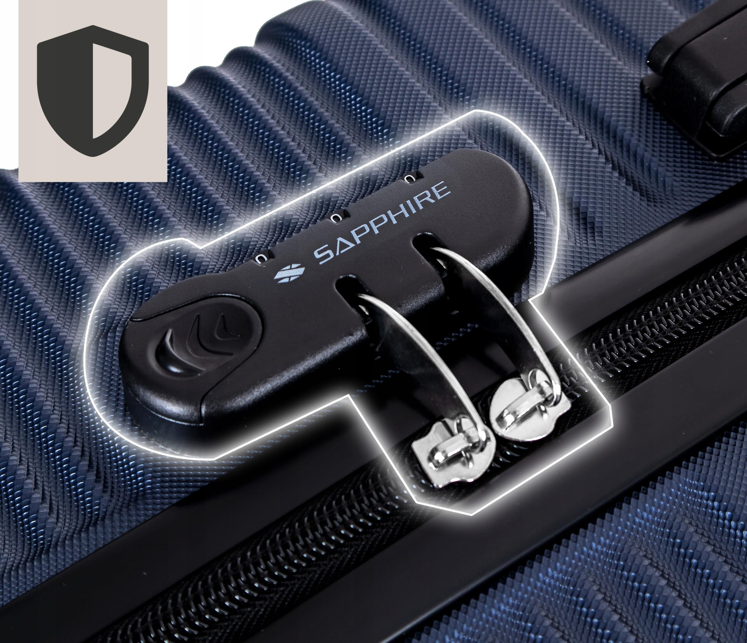 Walizka podróżna na kółkach Sapphire ST-140 DUO - kabinowa ABS 4/7