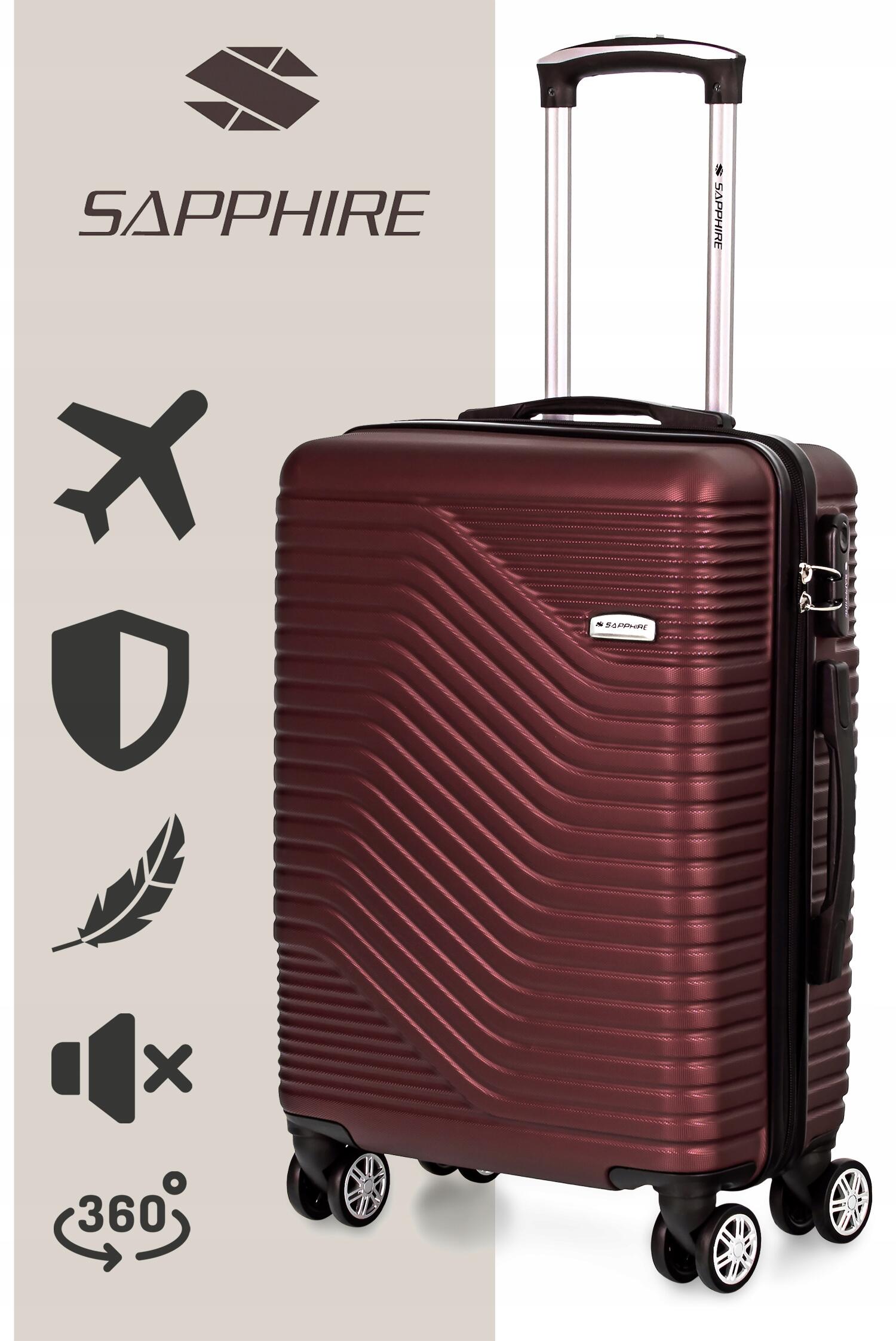 Walizka podróżna na kółkach Sapphire ST-140 DUO - kabinowa ABS 2/7