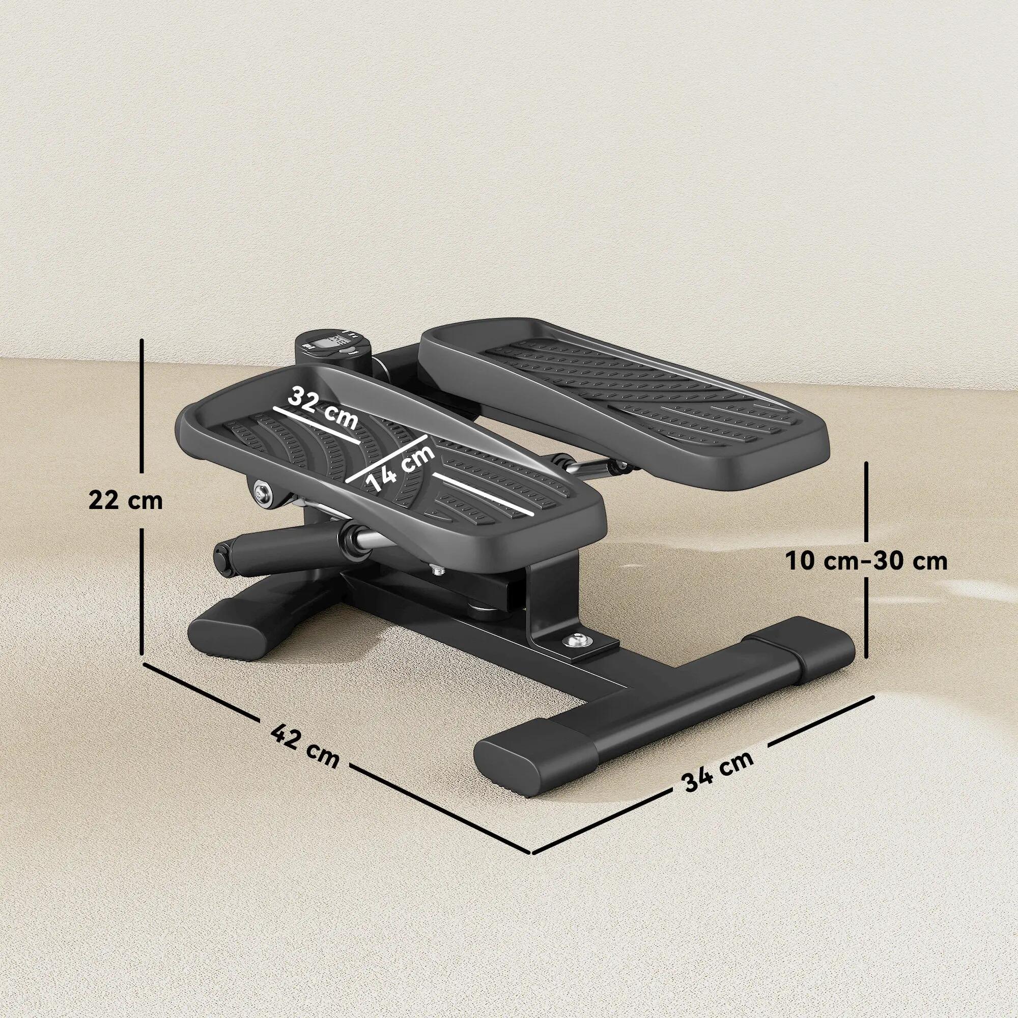 Mini stepper Fitness disque de torsion 2 en 1 réglable écran LCD 3/5