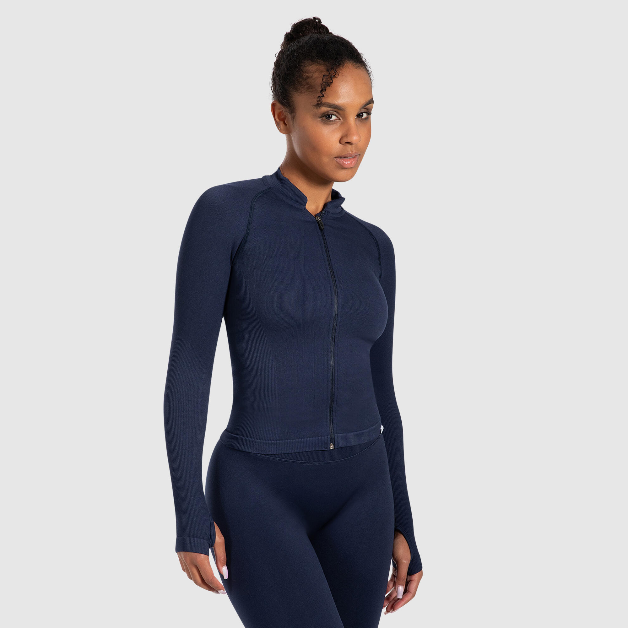 Damen Trainingsjacke Revia Marineblau 2/5