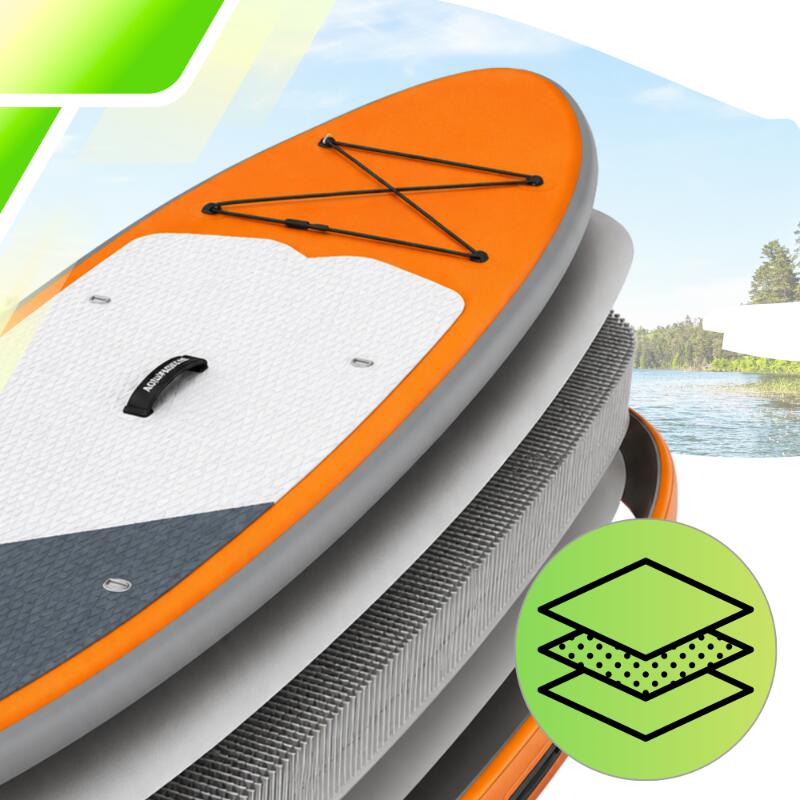Deska SUP AquaPaddle 335x84x15 cm wiosło pompka zestaw plecak 180 kg 3/7