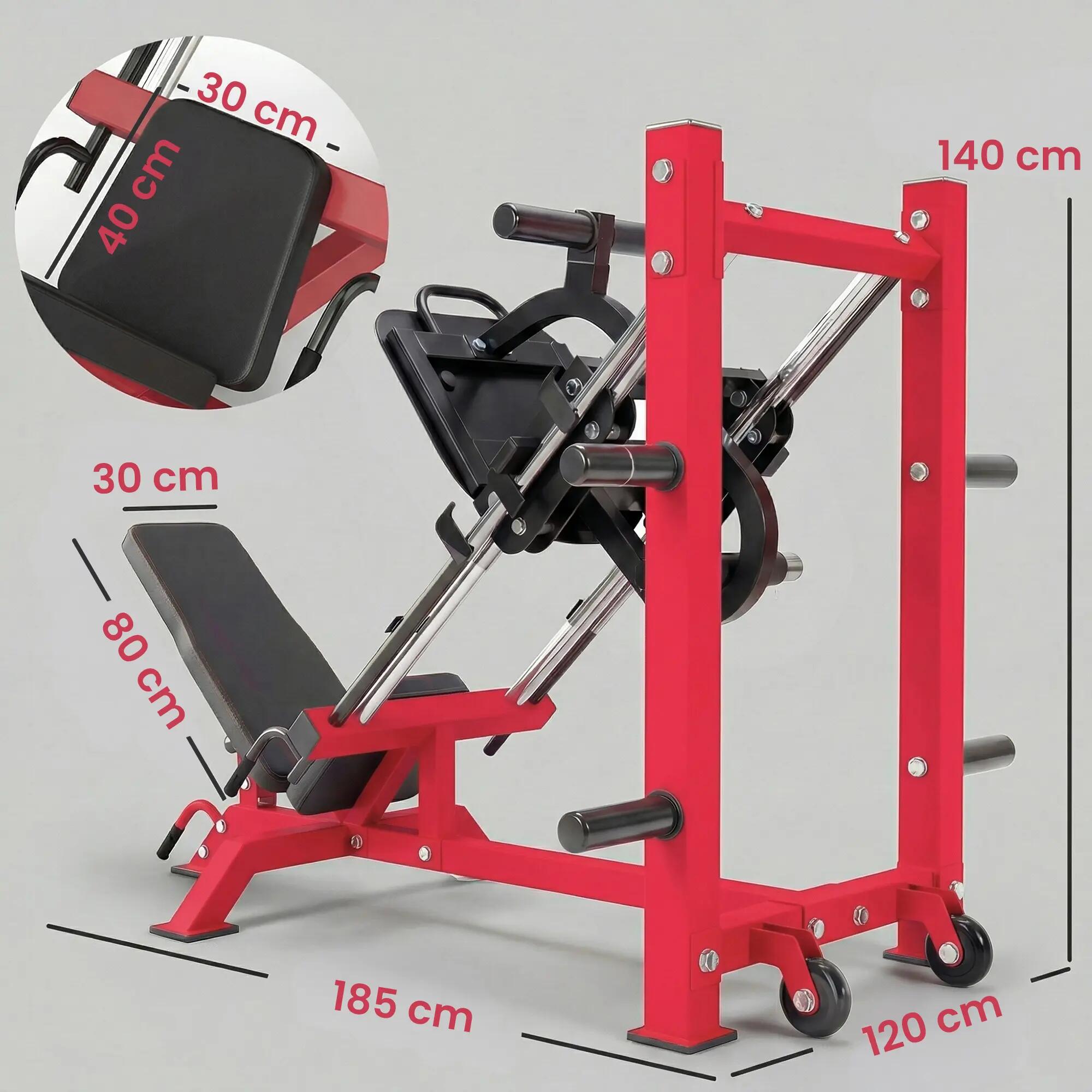 Presse à cuisses leg press machine pro 3/5